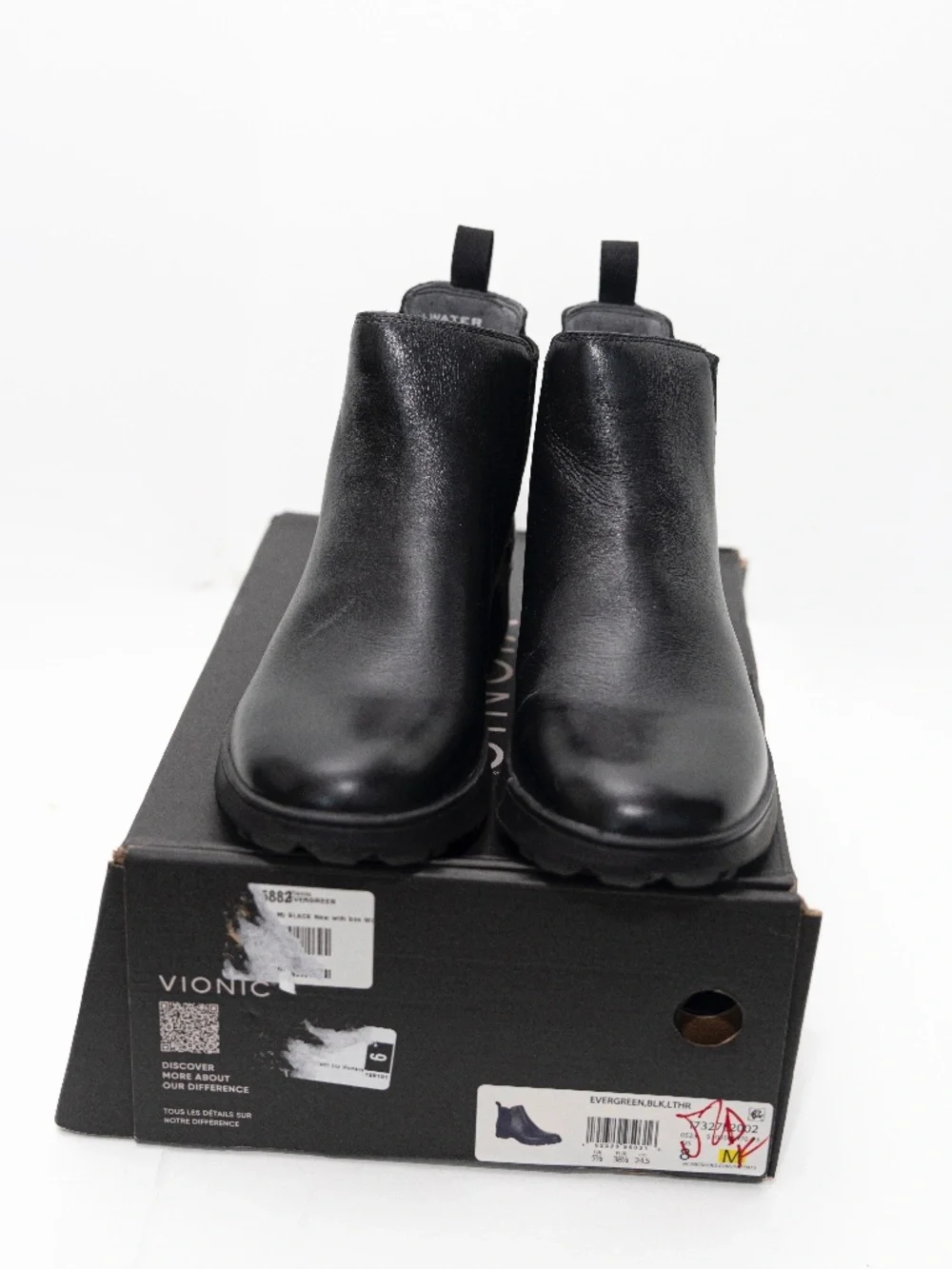 Vionic - Evergreen Waterproof Leather Chelsea Ankle Boots